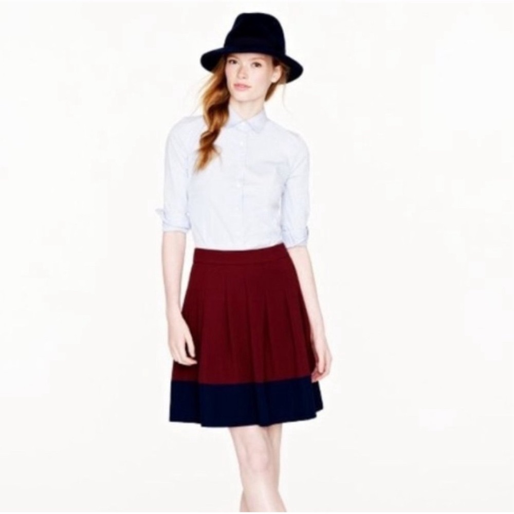 J Crew Colorblock Skirt Size 4